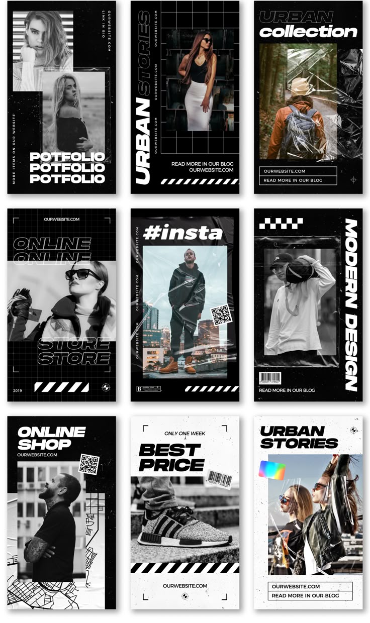 Instagram Fashion Banner Bundle Sponsored Fashion,