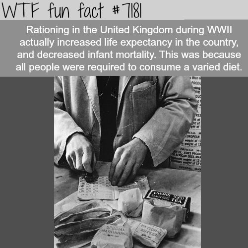 How Rationing Helped Improve The Life Expectancy Of The Uk Fun Fact How Rationing Helped Improve The Life Expectancy Of The Uk Fun Fact