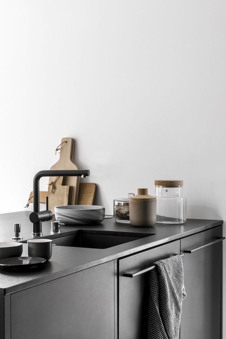Best Modern Kitchen Sinks Ideas On Pinterest Modern Kitchen - Matte Black Modern Kitchen With Warm Woods For Contrast best modern kitchen sinks ideas on pinterest modern kitchen - matte black modern kitchen with warm woods for contrast