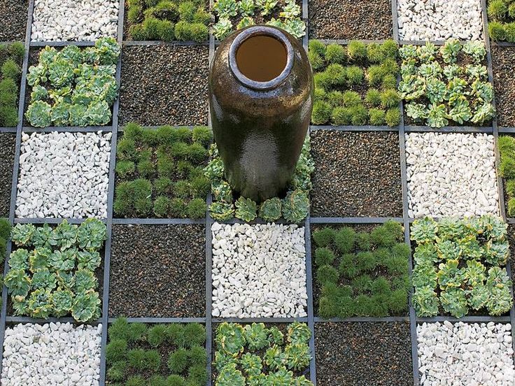 a grid garden repetitive squares filled with gravels succulents and grasses is ideal for replacing a stretch of unloved lawn and is designed for minimum - Garden Ideas To Replace Grass a grid garden repetitive squares filled with gravels succulents and grasses is ideal for replacing a stretch of unloved lawn and is designed for minimum - Garden Ideas To Replace Grass