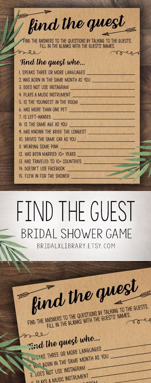 Trouver le jeu de l’invité, Jeux de douche de mariée imprimables, Idée de jeu de douche de mariée, Téléchargement instantané de la douche de mariage, Jeu de mariage, Jeu de papier Kraft – shower ideas Trouver le jeu de l’invité, Jeux de douche de mariée imprimables, Idée de jeu de douche de mariée, Téléchargement instantané de la douche de mariage, Jeu de mariage, Jeu de papier Kraft – shower ideas