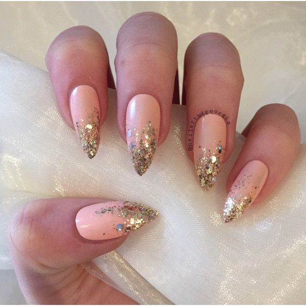 Pinterest Almond nails designs, Ombre nails glitter, Christmas nails acrylic