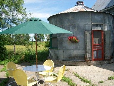 A Farm Storage Bin Turned Into Pool House A Farm Storage Bin Turned Into Pool House