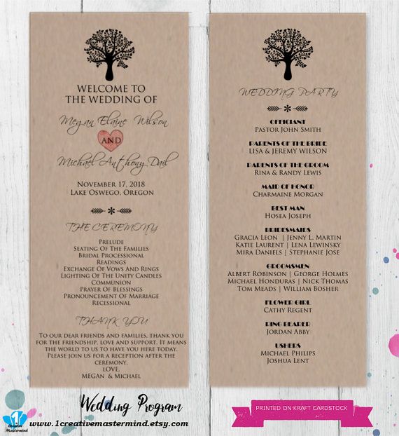 22 best DIY Wedding Program Templates images on Pinterest - printable program templates 22 best DIY Wedding Program Templates images on Pinterest - printable program templates