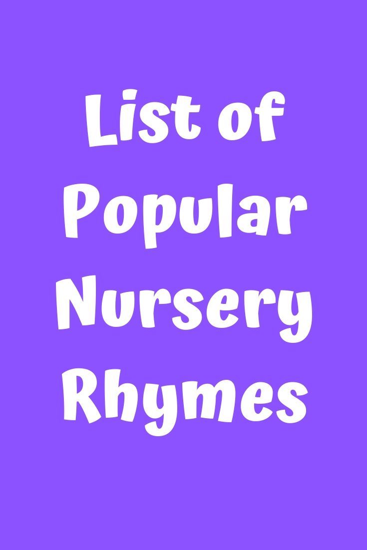 List Of Por Nursery Rhymes Lyrics List Of Por Nursery Rhymes Lyrics