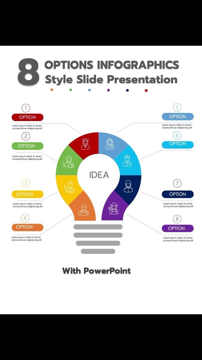 The Eight Options Info Graphics Style Slide Presentation With The Eight Options Info Graphics Style Slide Presentation With