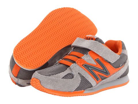 New Balance Kids 543 Infant Toddler Grey Orange New Balance Kids 543 Infant Toddler Grey Orange