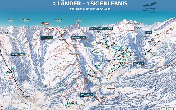 Interaktiver Pistenplan Kleinwalsertal Visitvorarlberg Skigebiet Skifahren Kleinwalsertal