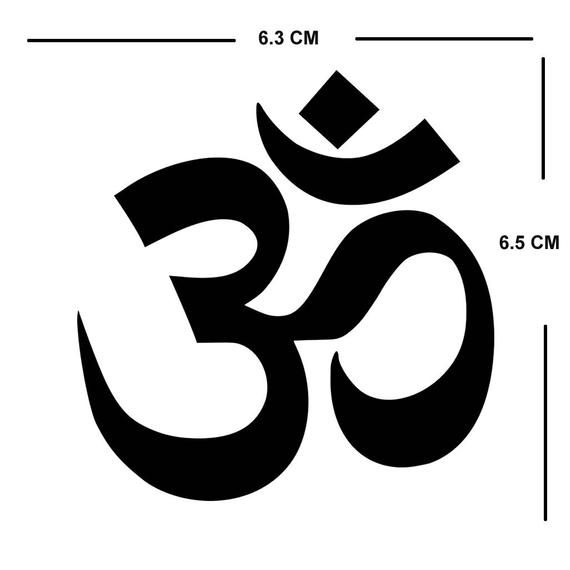 #03 OM AUM DESIGN SYMBOL HINDUISM Embroidered Iron on Patch Free Postage