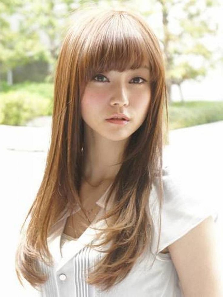 Asian shorts long hair cute