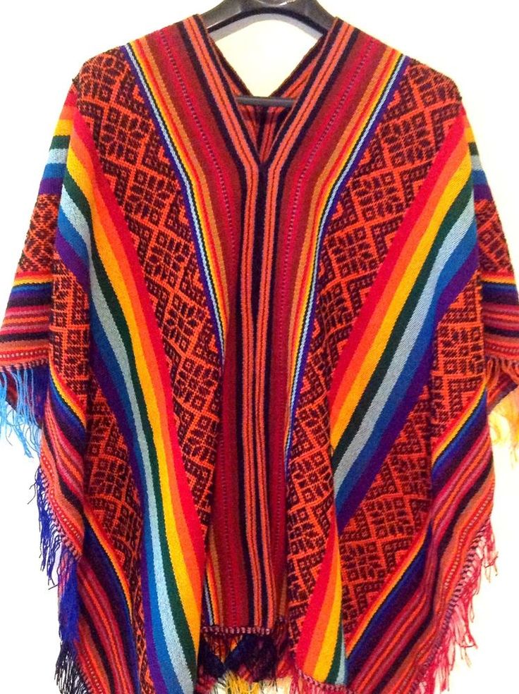 Peruvian Shaman Poncho Cape Andean Mountain Woven Textile 