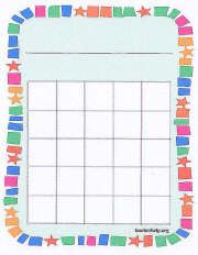 reward sticker chart printable