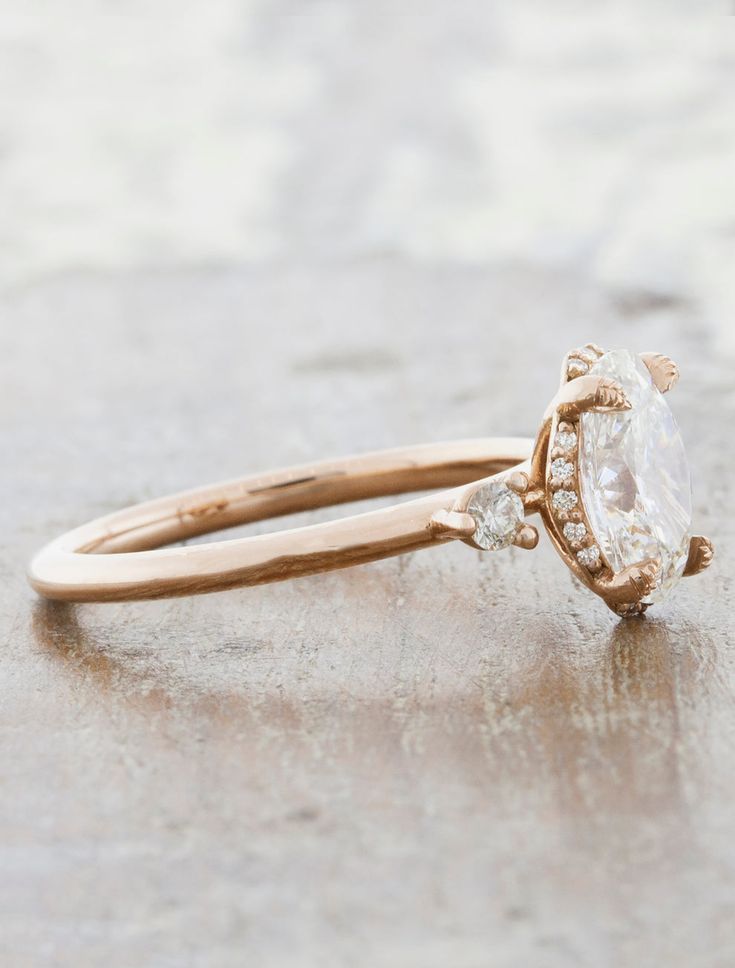 Lebow Vintage inspired Oval Diamond Engagement Ring In Rose Gold Ken lebow-vintage-inspired-oval-diamond-engagement-ring-in-rose-gold-ken