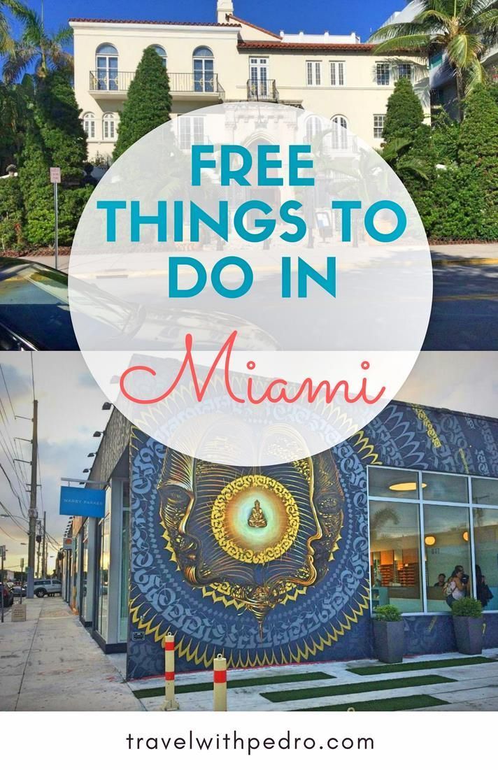 11 Free Things To Do In Miami Travel With Pedro Miami Travel Miami Travel Guide Free Things To Do