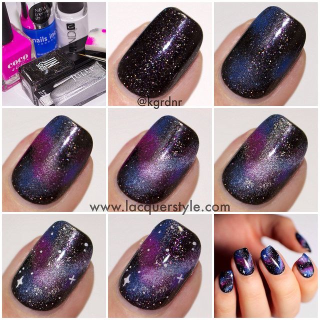 Best 25 Galaxy Nails Ideas On Pinterest Nail Galaxy Nails How To