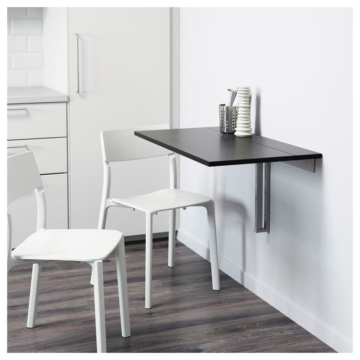 Bjursta Brown Black Wall Mounted Drop Leaf Table Ikea Wall Mounted Drop Leaf Table, Small Foldable Table Ikea