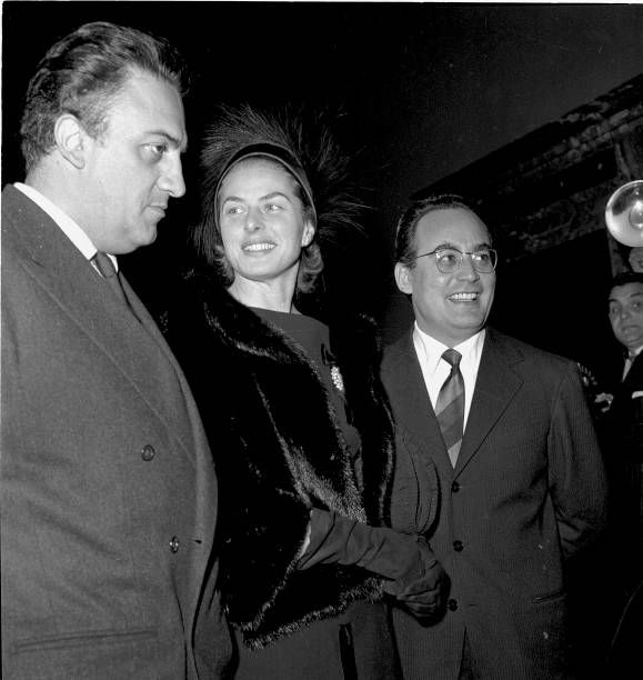 Federico Fellini and Ingrid Bergman: Captivating Moments