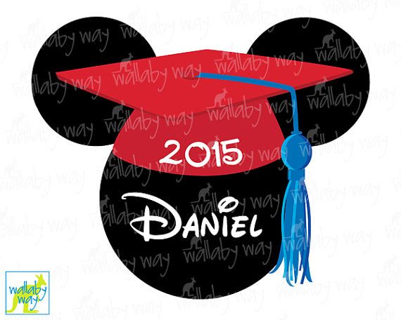 Download Graduation Mickey Printable Iron On Transfer or Use as ...