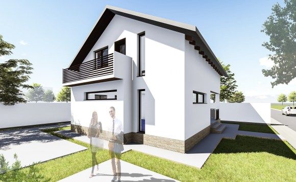 Proiect Casa 120 Mp 17 Case sub 120 metri patrati. Locuinte pentru familii cu 3-4 membri