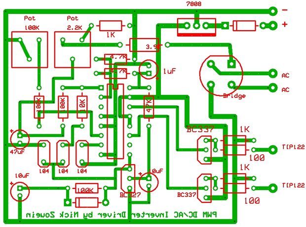 Dctodc Ac Inverter Circuit Diagram Electronic Circuit Diagrams