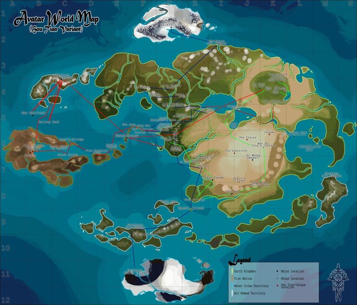 avatar last airbender world map avatar last airbender world map