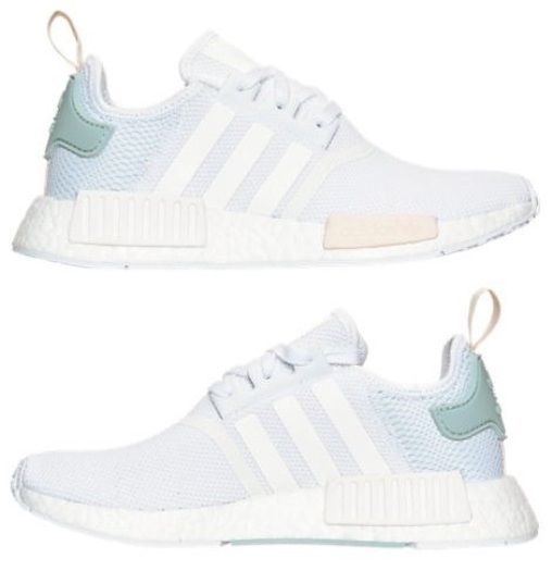 ADIDAS NMD RUNNER WOMEN\u0027s MESH CASUAL WHITE - TACTILE GREEN AUTHENTIC NEW IN BOX | Adidas nmd and Nmd