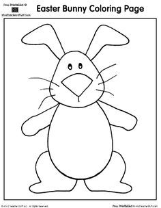 *FREE* Easter Bunny Coloring Sheet Crayonbox Learning