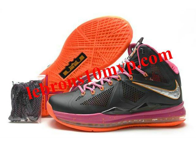 Nike Zoom Lebron 10(X) Carving Shoes Black/Pink/Orange. Nike BagsCheap ...