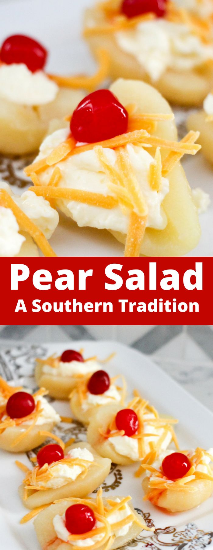 Pear Salad is a classic southern comfort food! Don...