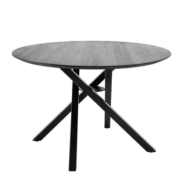 Connor Black Oak Round Dining Table Connor Black Oak Round Dining Table