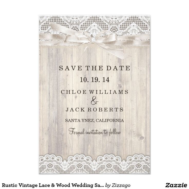 rustic vintage wedding invitations