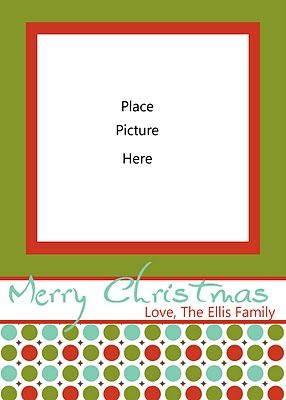christmas card frames templates