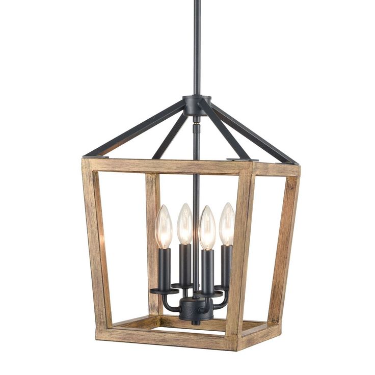 Rustic 4 Light Candle Chandelier Metal Pendant Wood Finish In 2021 Lights Rustic 4 Light Candle Chandelier Metal, Rustic Metal Lantern Chandelier