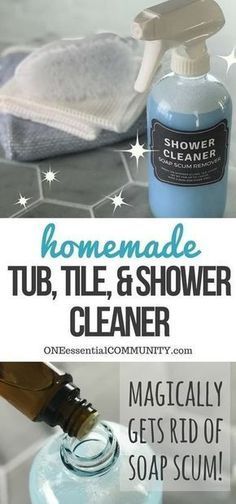 The Best Homemade Shower and Tub Cleaner Double or Triple this recipe for a larg...
