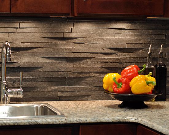 Stone Backsplash Dark Cabinets 245 best backsplashes images on pinterest | backsplash ideas Stone Backsplash Dark Cabinets 245 best backsplashes images on pinterest | backsplash ideas
