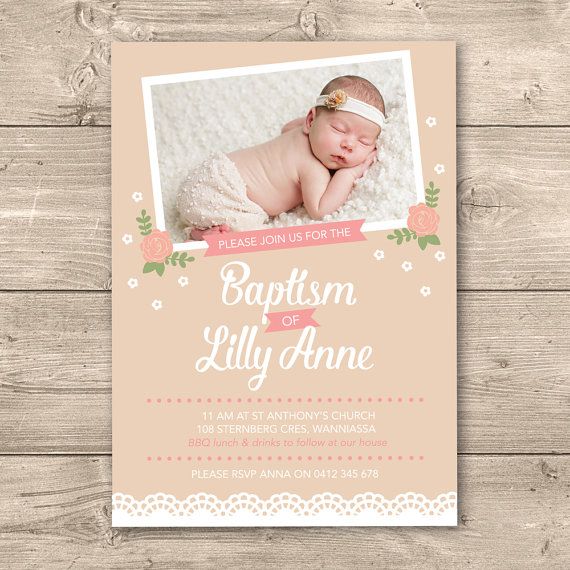 baptism invitations for girl