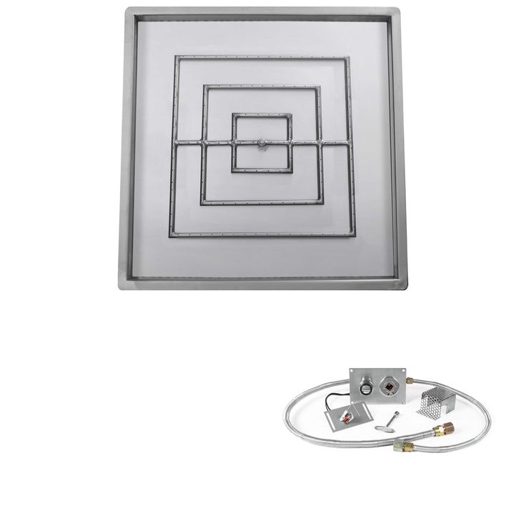 The Outdoor Plus Opt Pbs Spark Square Ignition Gas Fire Pit Burner Kit In 2021 Firepit Fires Gas Firepit Fire Pit Burner Kit Fires, Outdoor Plus Fire Pit Burners