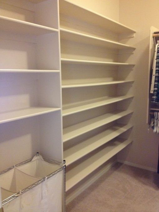 Diy Master Closet Shoe Wall I Ve Wanted To Gut My For Diy Master Closet Shoe Wall I Ve Wanted To Gut My For Years And Install A Custom System What Decided Tru