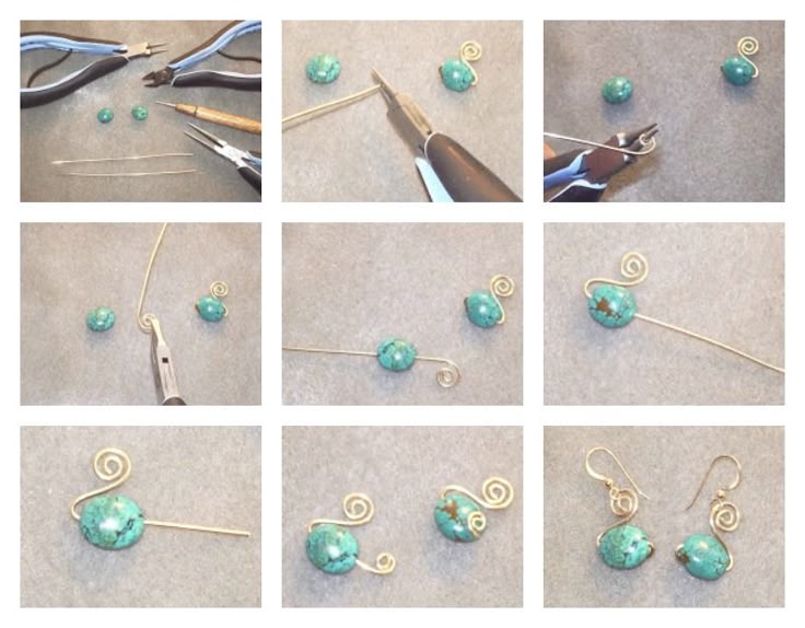 1072 Best Beaded Earring Patterns Tutorials Images On Pinterest Free Spiral Swan Wire Wred Bead Earrings Tutorial From Perfectly Twisted Thiore
