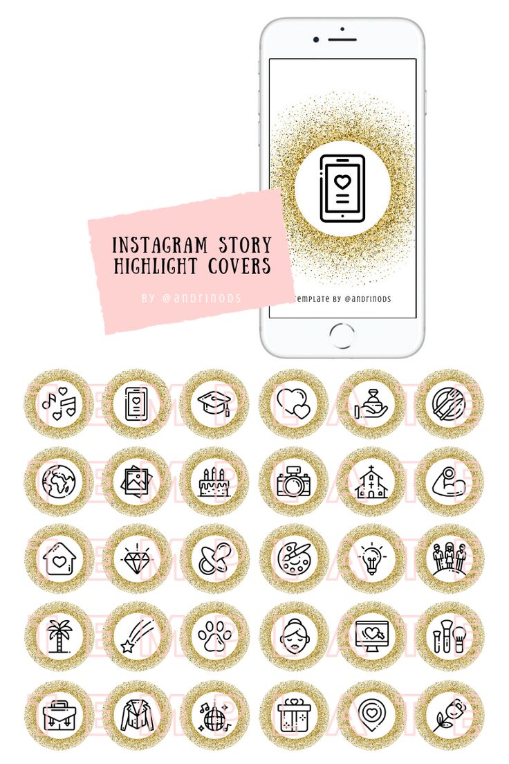 Instagram highlight covers - Golden #instagramhighlights Keep your
