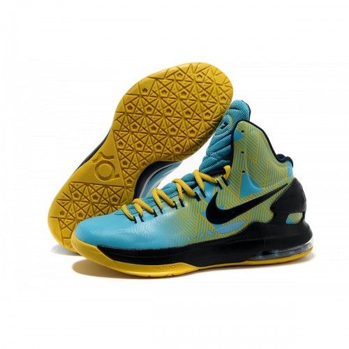 Hot Sale New KD 5 (V) Basketball Shoes Blue Yellow Black