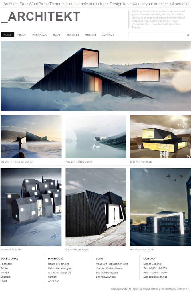 simple portfolio examples