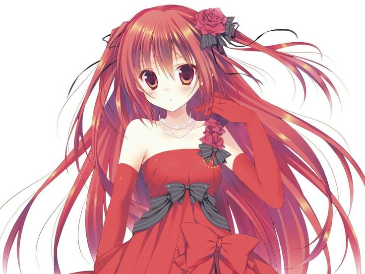 Red head anime girls