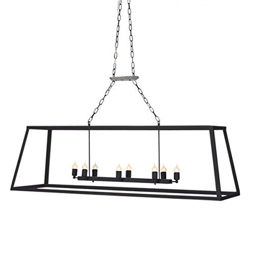 vegas chandelier shown in flat black measurement 60 quot w x black rectangle light fixture