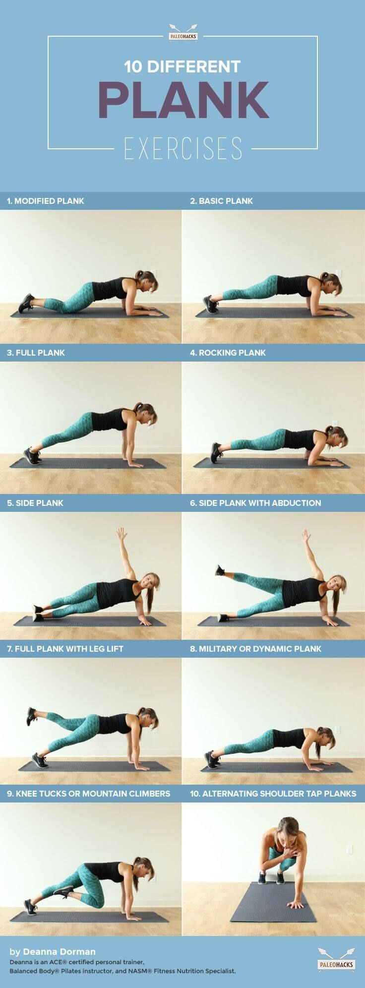 10 Exercices de Gainage Pour Un Ventre Plat (séances abdos)
