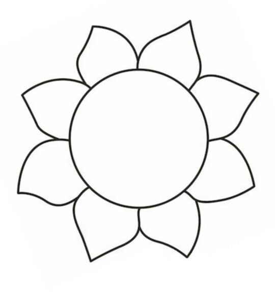 Sunflower Craft Template