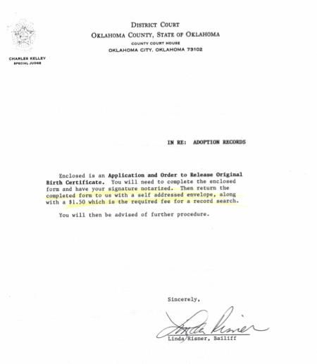 the quest for original birth certificate fifth and final certification letter official letters request