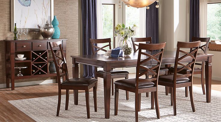 Riverdale Cherry Pc Rectangle Dining Room Riverdale Cherry Pc Rectangle Dining Room