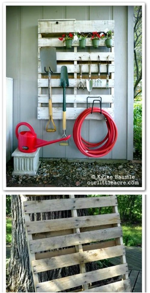 24 praktische DIY-Aufbewahrungsideen, um Ihren Rasen und Garten zu organisieren.