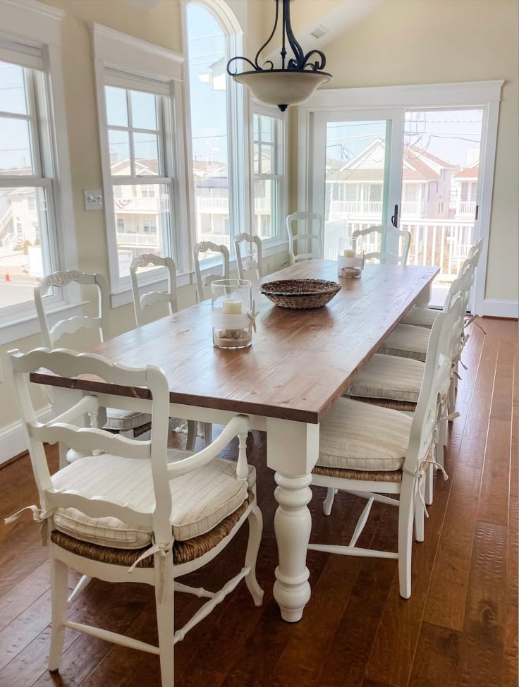 Beach House Farmhouse Table Custom Long Farm Table Custom Wood